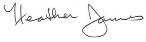 Heather James signature